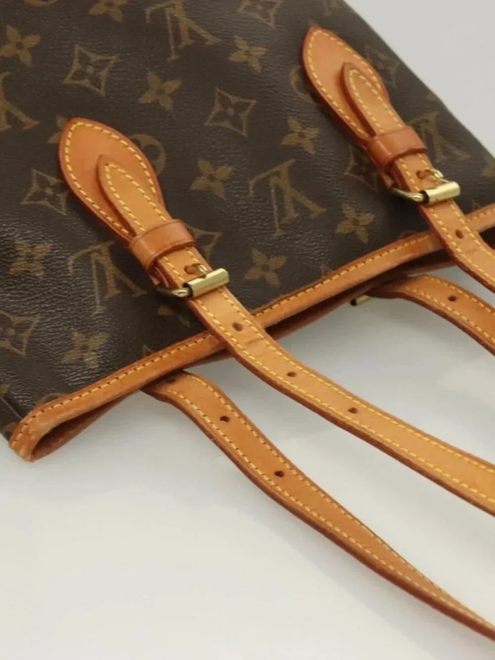 LOUIS VUITTON Monogram Bucket PM Shoulder Bag M42238 LV Auth